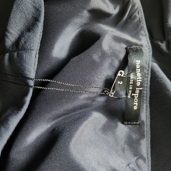 NWT Nanett Lepore Navy  Screen Test Skirt size 2 $248 - Picture 5 of 6